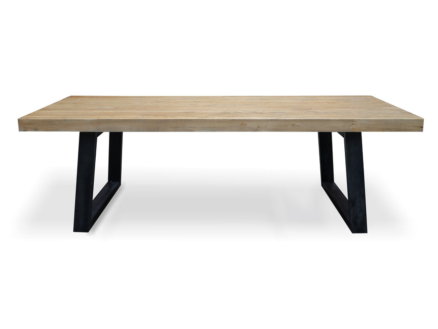 1.98m Reclaimed Elm Wood Dining Table