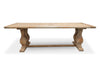 Elm Wood Dining Table 3m - Rustic Natural - image 2