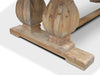 Elm Wood Dining Table 3m - Rustic Natural - image 8