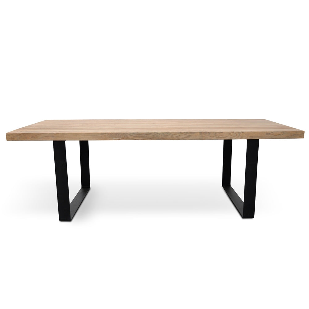 Reclaimed Dining Table 2.4m - Rustic Natural