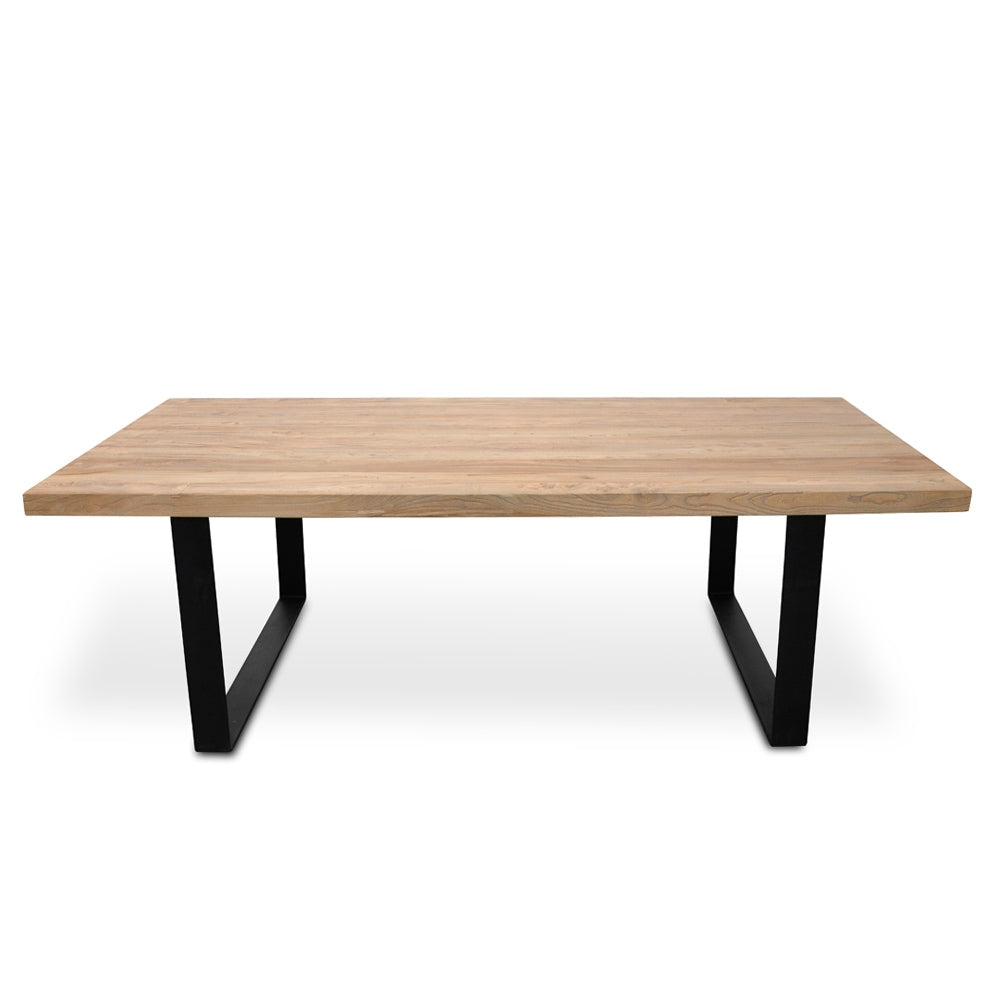 Reclaimed Dining Table 2.4m - Rustic Natural