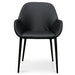 Dining chair - Black PU -  Black Legs (Set of 2) - image 3