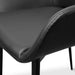 Dining chair - Black PU -  Black Legs (Set of 2) - image 8