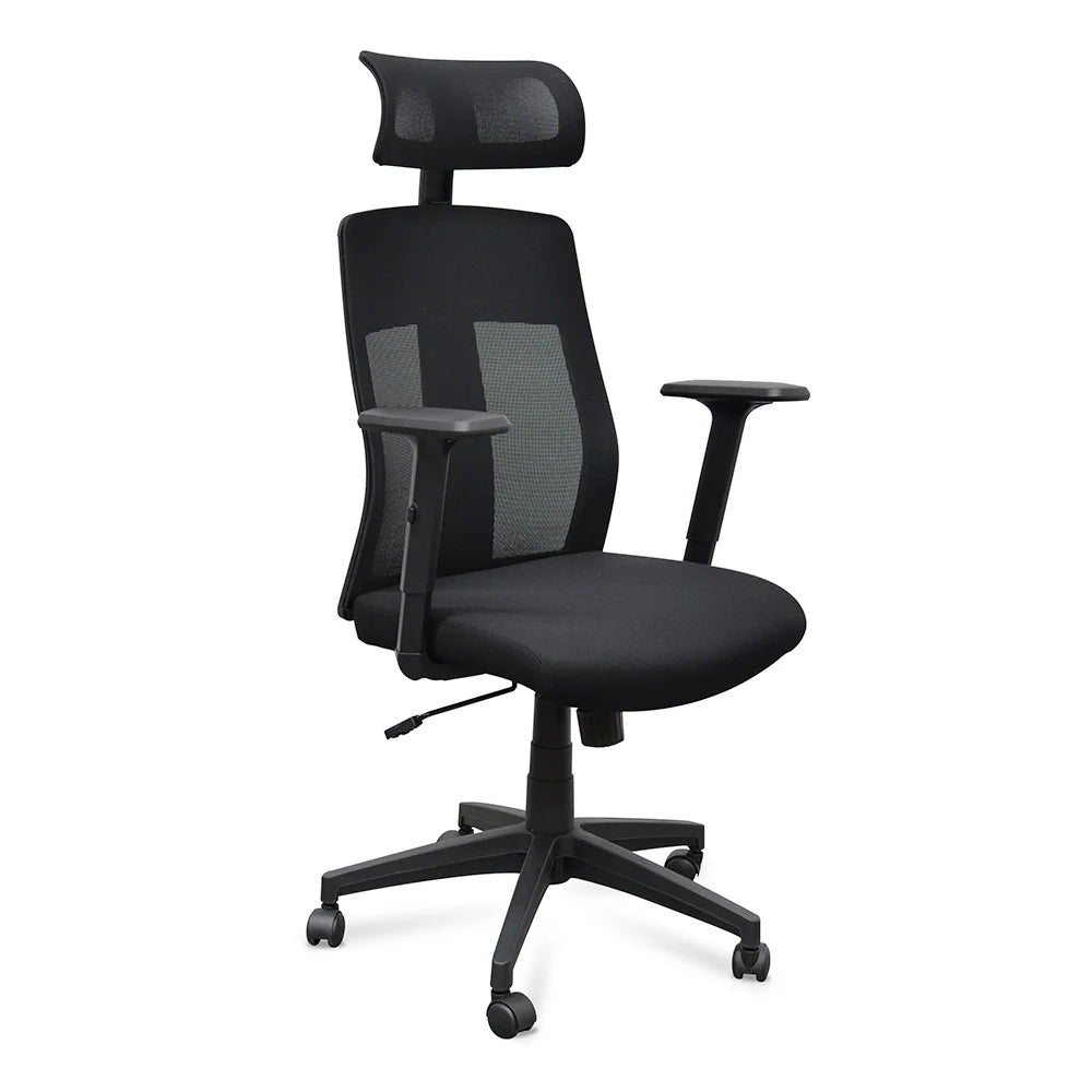Showcasing Diparia Mesh Office Chair - Black OC2228-LF Office Chair by Calibre Furniturs