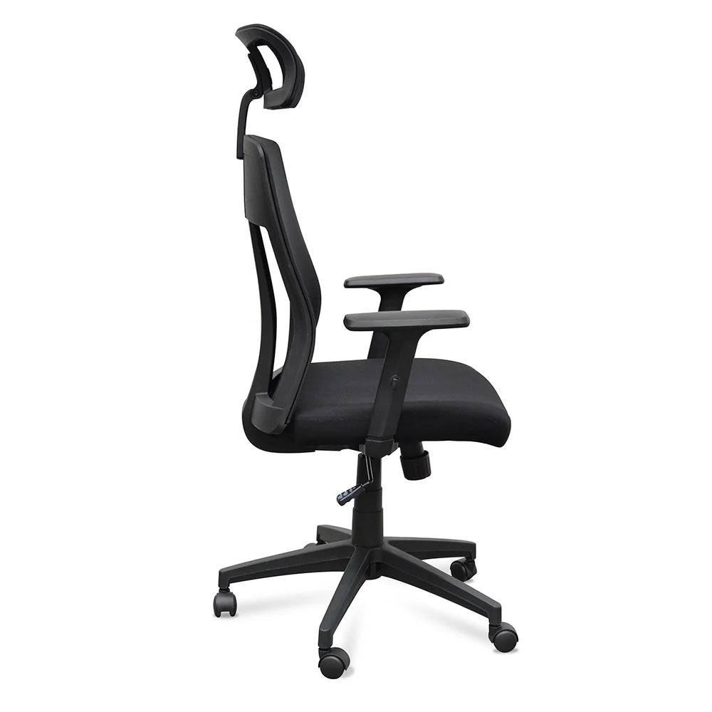 Showcasing Diparia Mesh Office Chair - Black OC2228-LF Office Chair by Calibre Furniturs