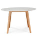 120cm Marble Dining Table - Natural Base - image 3