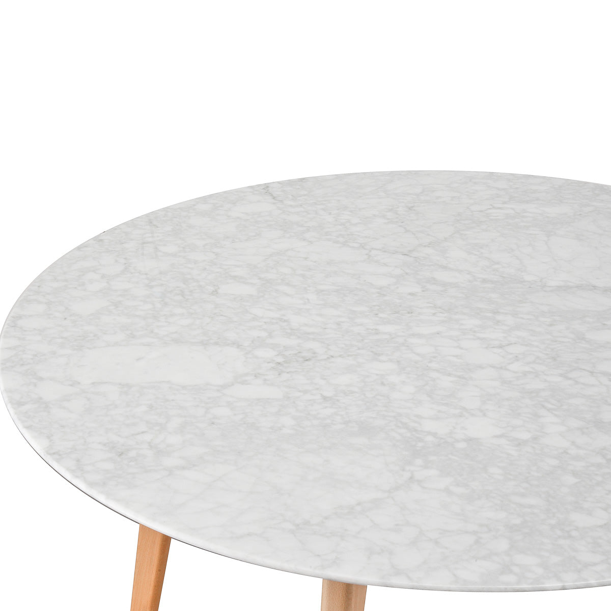 120cm Marble Dining Table - Natural Base - image 4