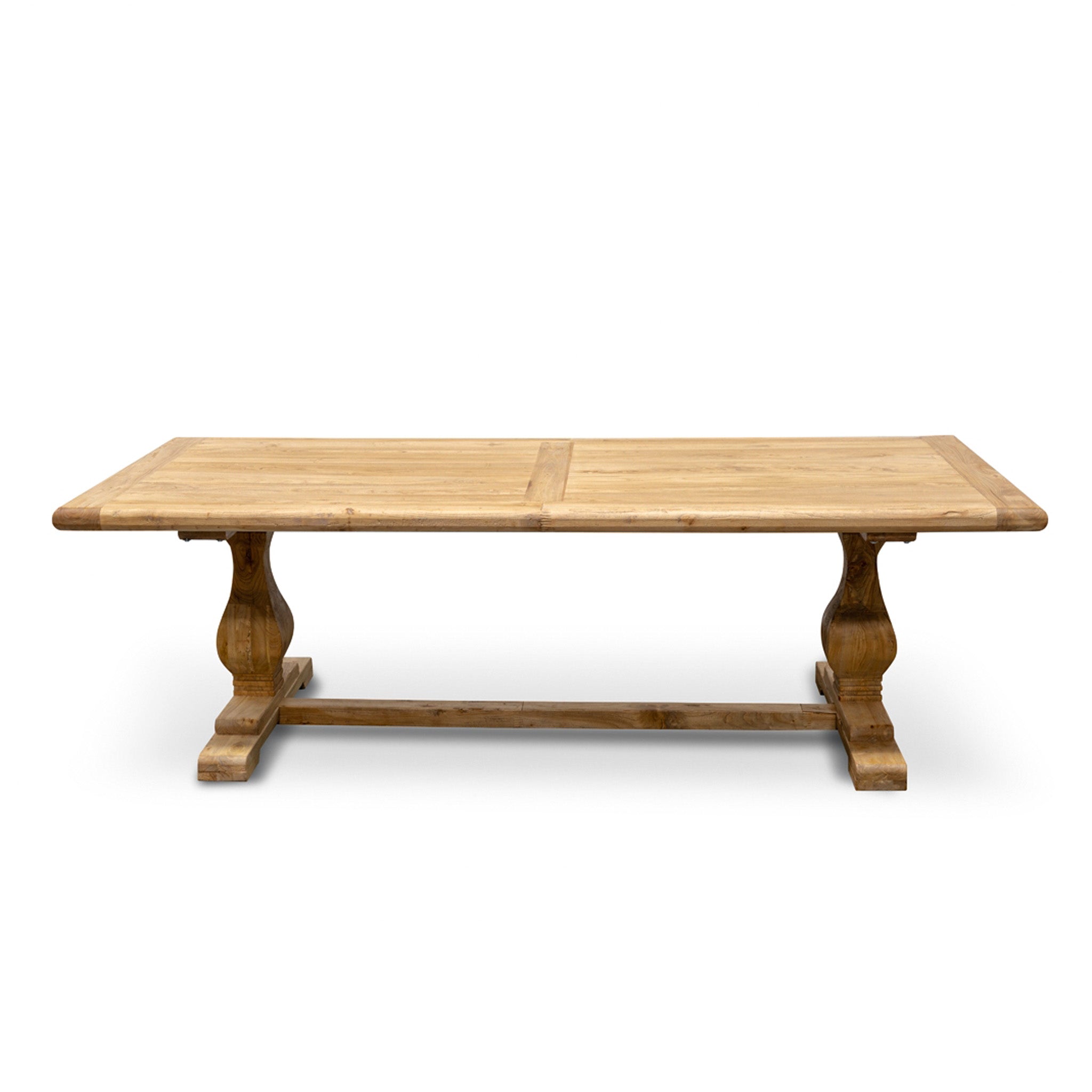 CDT2408 Elm Wood 2.4m Dining Table - Rustic Natural