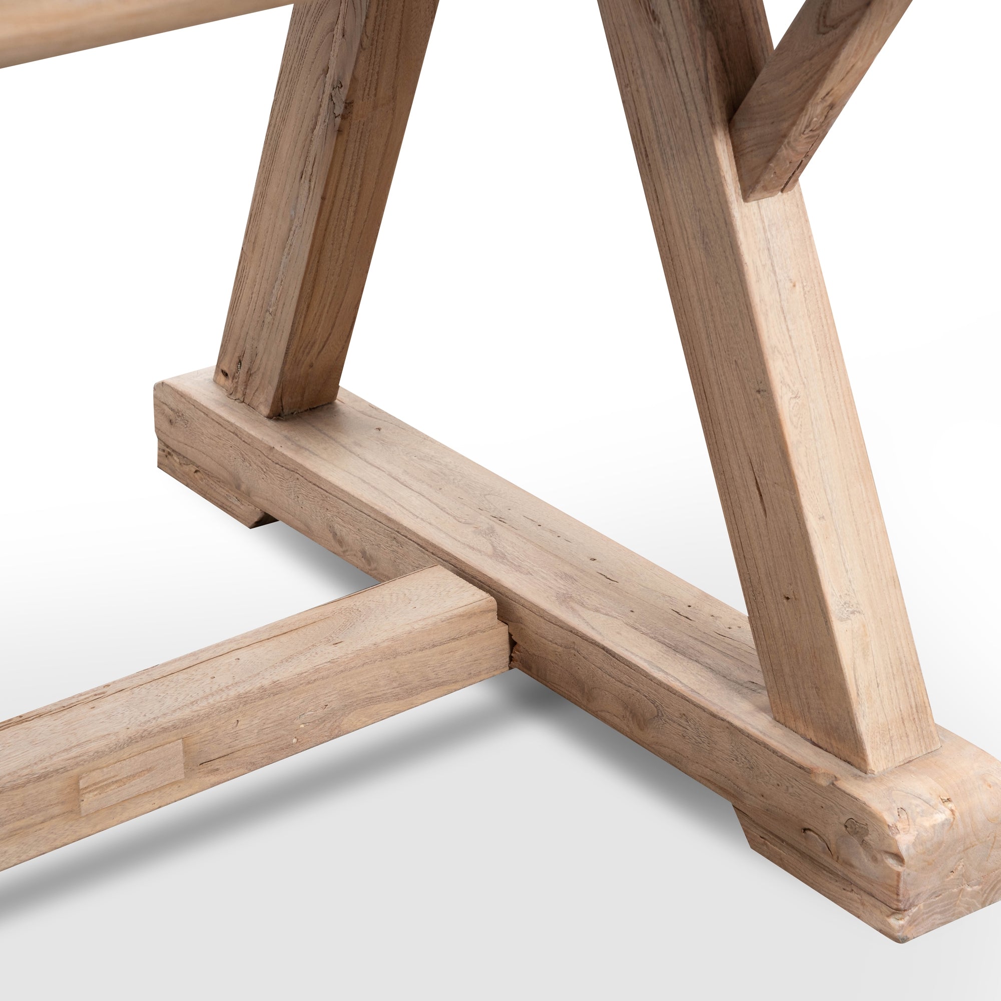 Reclaimed Elm Wood 2.4m Dining Table - image 5