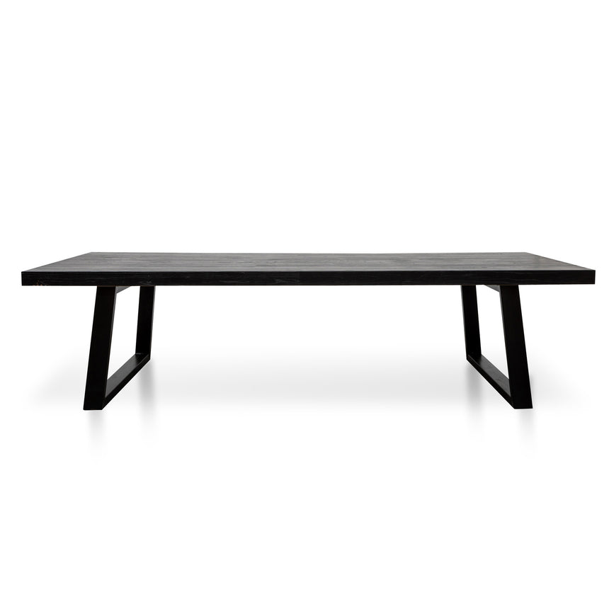 3m Reclaimed Dining Table - 120cm (W) - Full Black