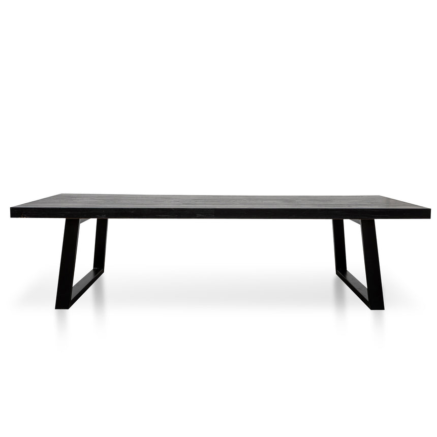3m Reclaimed Dining Table - 120cm (W) - Full Black