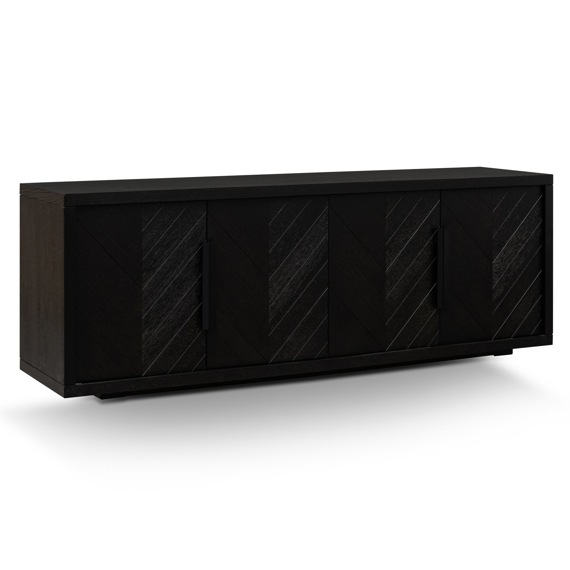 2m Buffet Unit - Textured Espresso Black - image 2