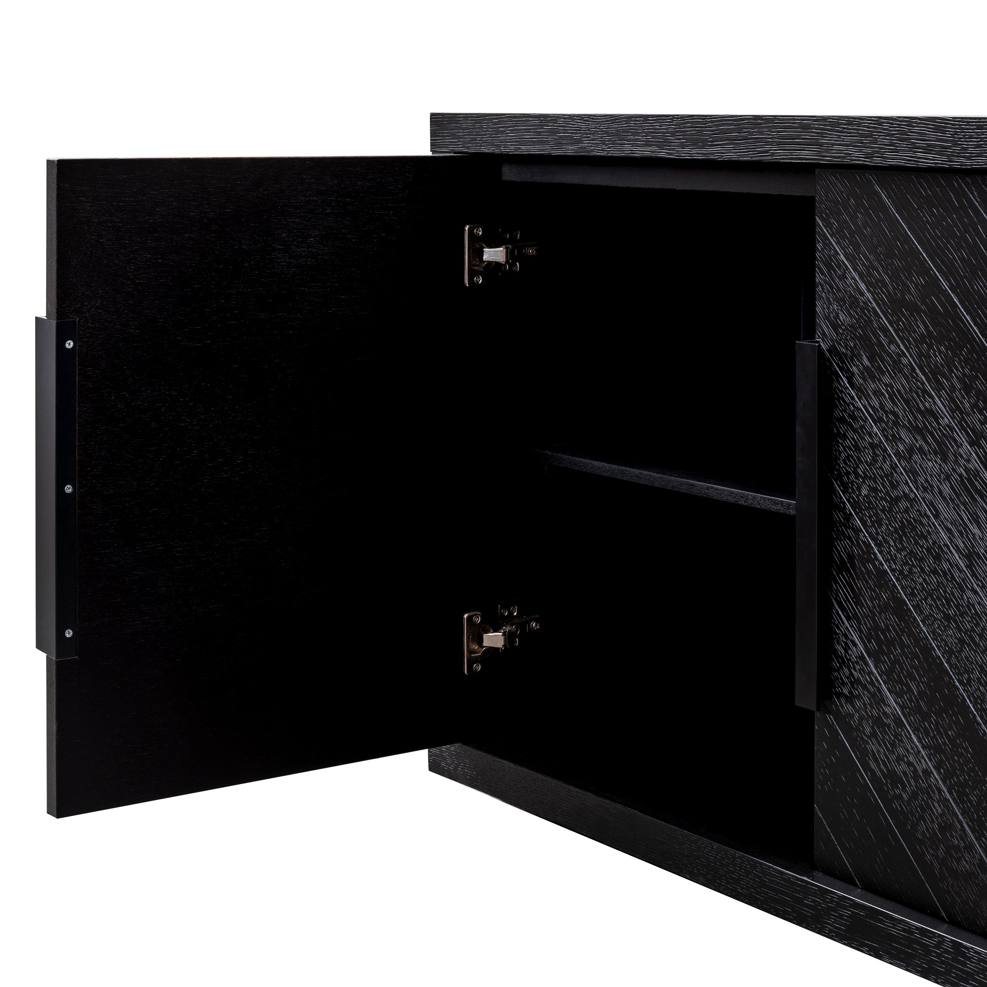 2m Buffet Unit - Textured Espresso Black - image 7