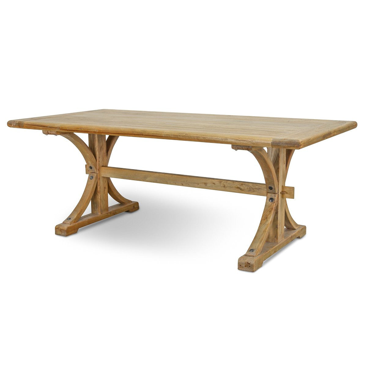 Reclaimed Elm Wood Dining Table 2m - Natural