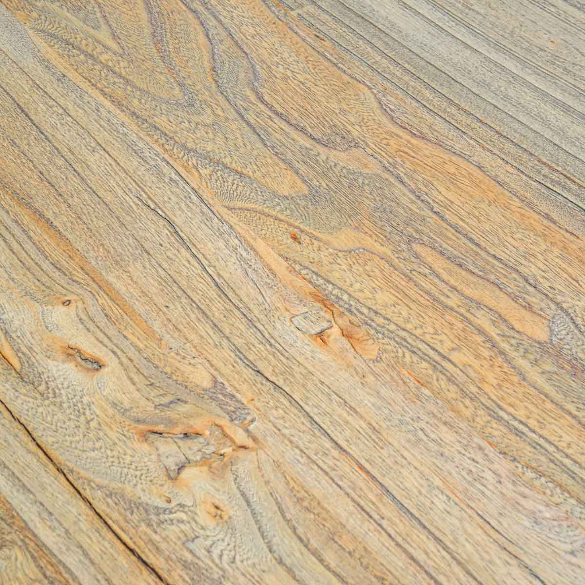 Reclaimed Elm Wood Dining Table 2m - Natural - image 6