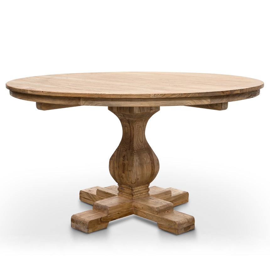 Round Dining Table 140cm - Rustic Natural