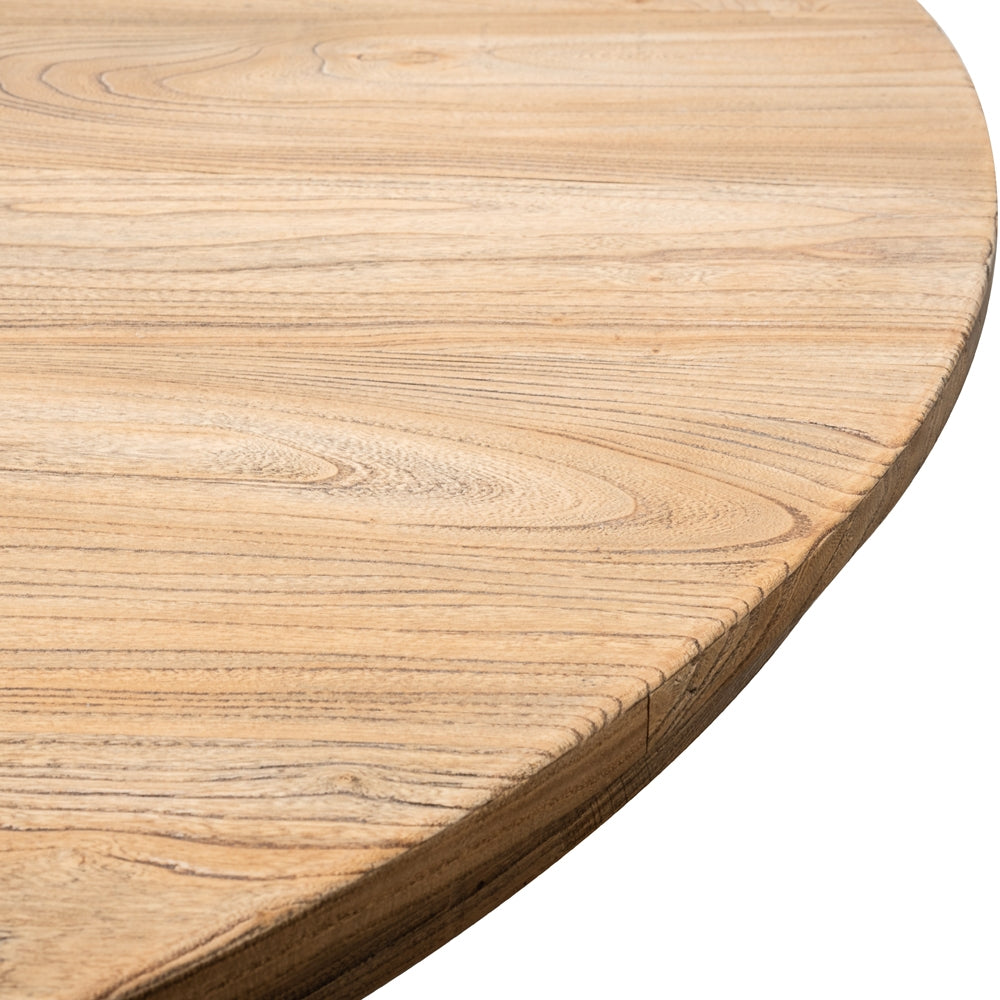 Round Dining Table 140cm - Rustic Natural - image 4