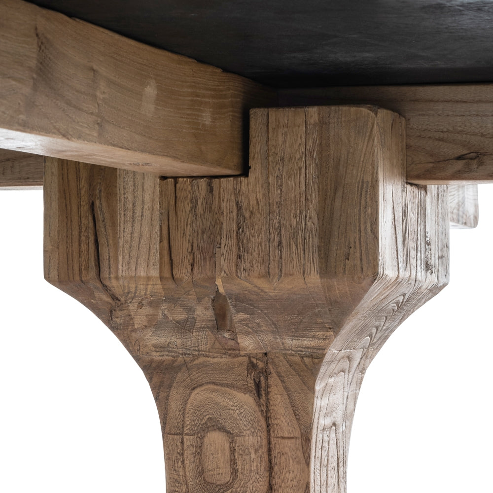Round Dining Table 140cm - Rustic Natural - image 7