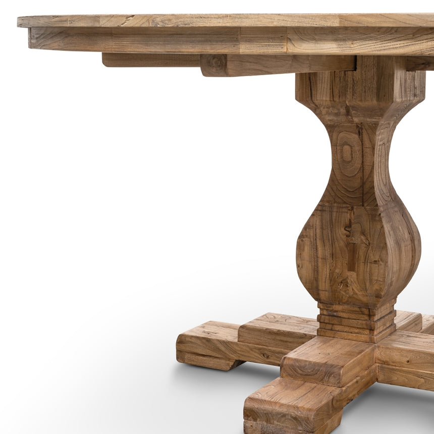Round Dining Table 140cm - Rustic Natural