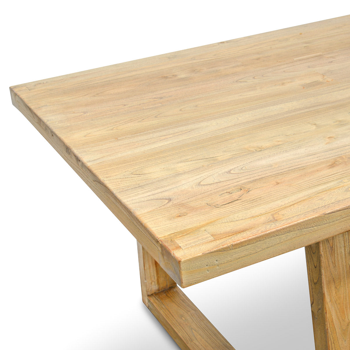 Reclaimed 2.4m Dining Table - Natural - image 4