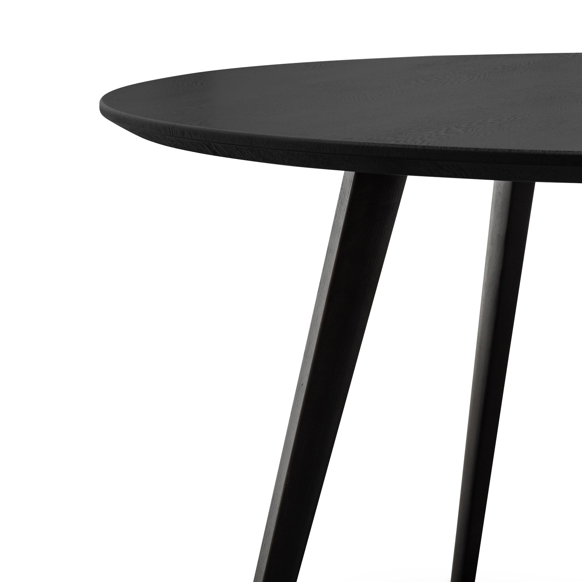1.2m Veneer Wooden Dining Table - Full Black - image 5
