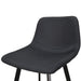 80cm Bar Stool in Black Fabric (Set of 2) - image 6
