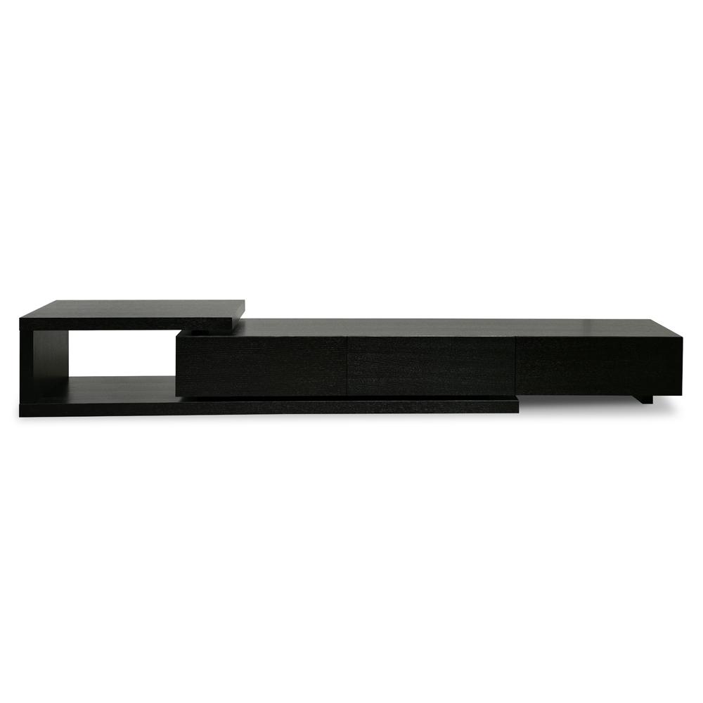 Mikkel Lowline 2.4-3.07m Entertainment TV Unit - Full Black