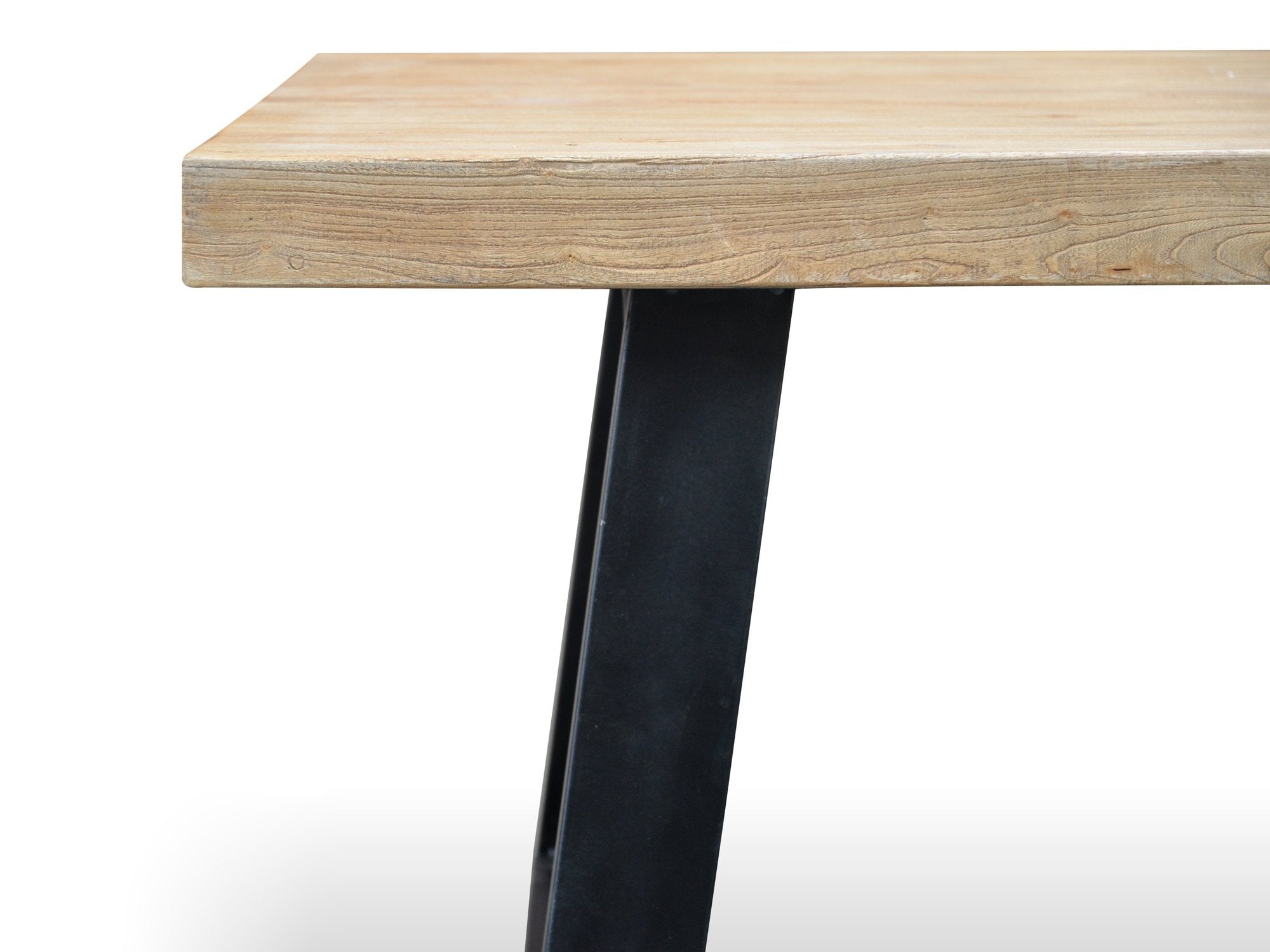 2.4m Reclaimed Elm Wood Dining Table - image 8