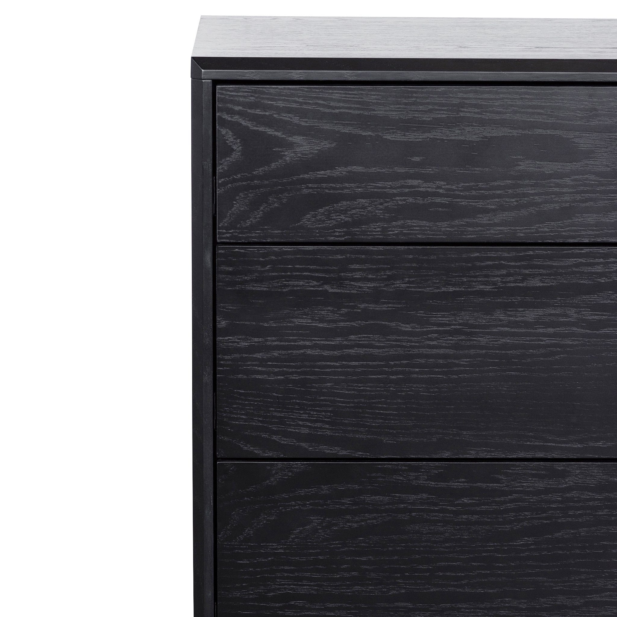 Eloise 3 Drawers Dresser Unit - Black Oak