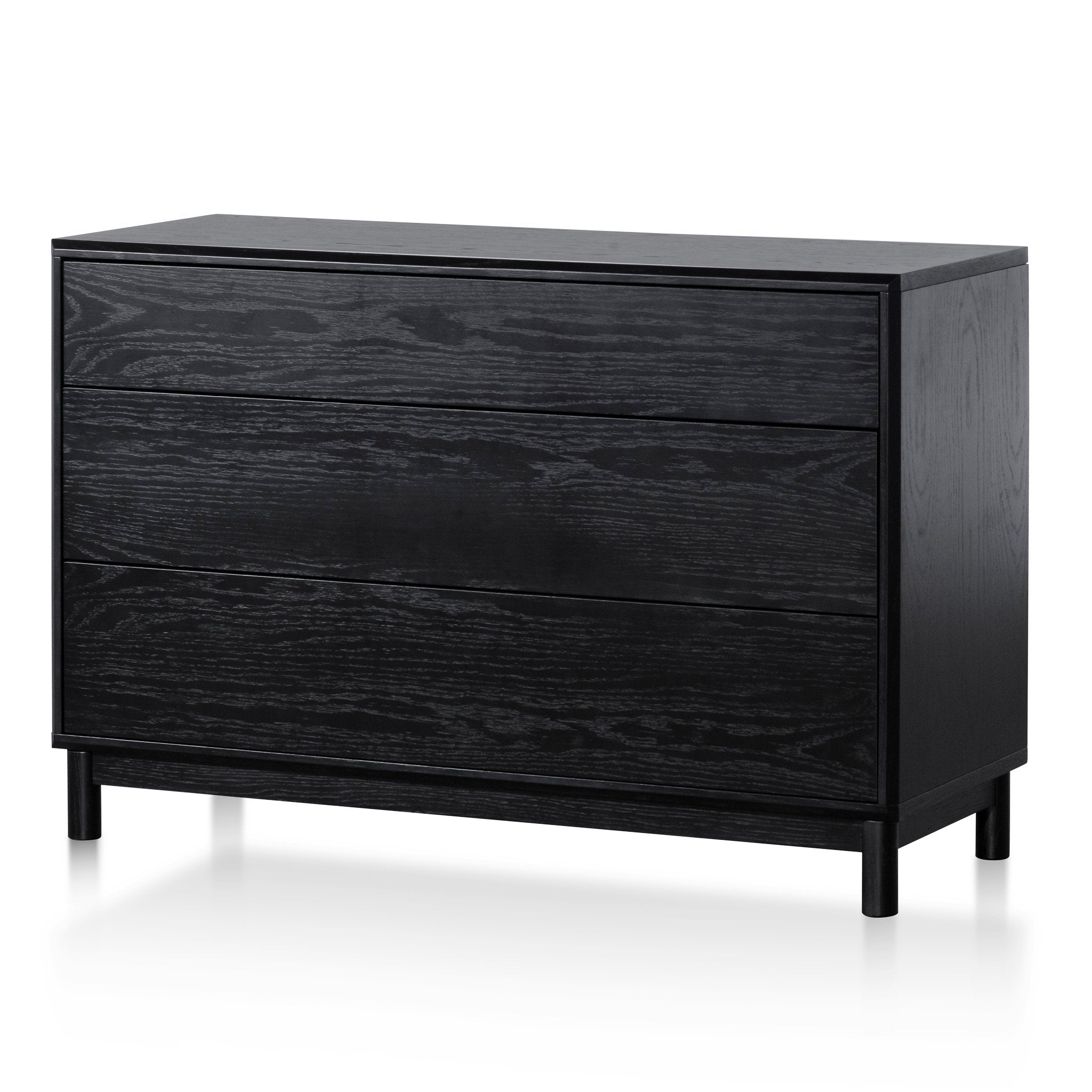 Eloise 3 Drawers Dresser Unit - Black Oak