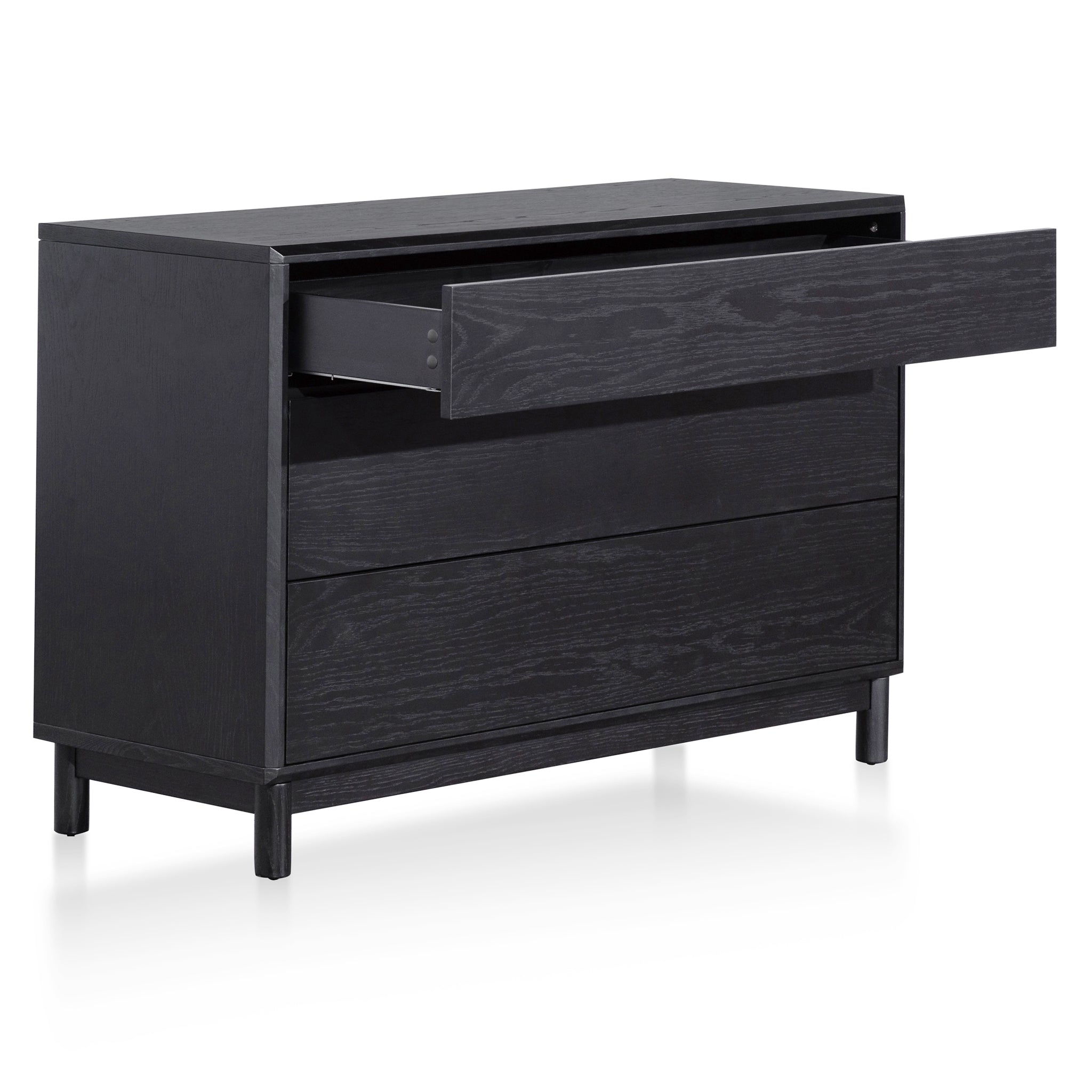 3 Drawers Dresser Unit - Black Oak - image 3
