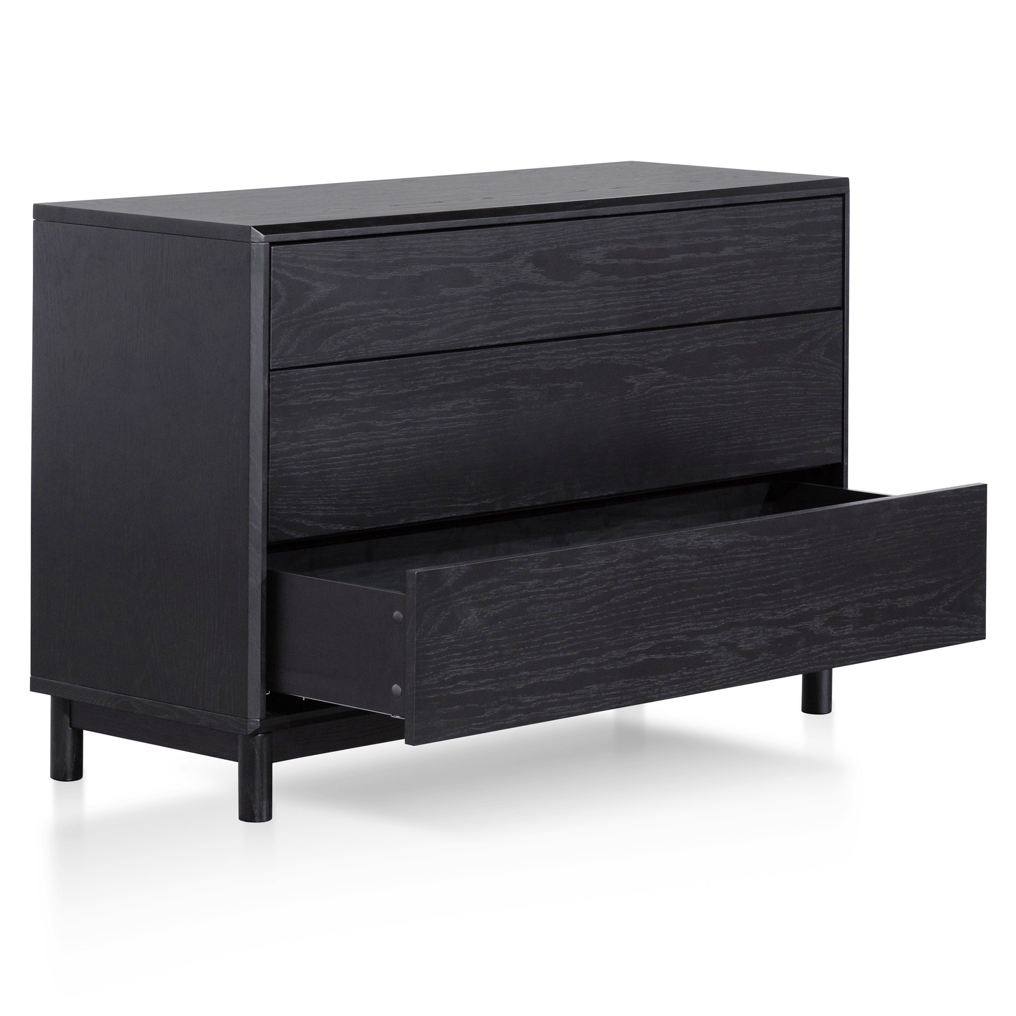 3 Drawers Dresser Unit - Black Oak - image 5
