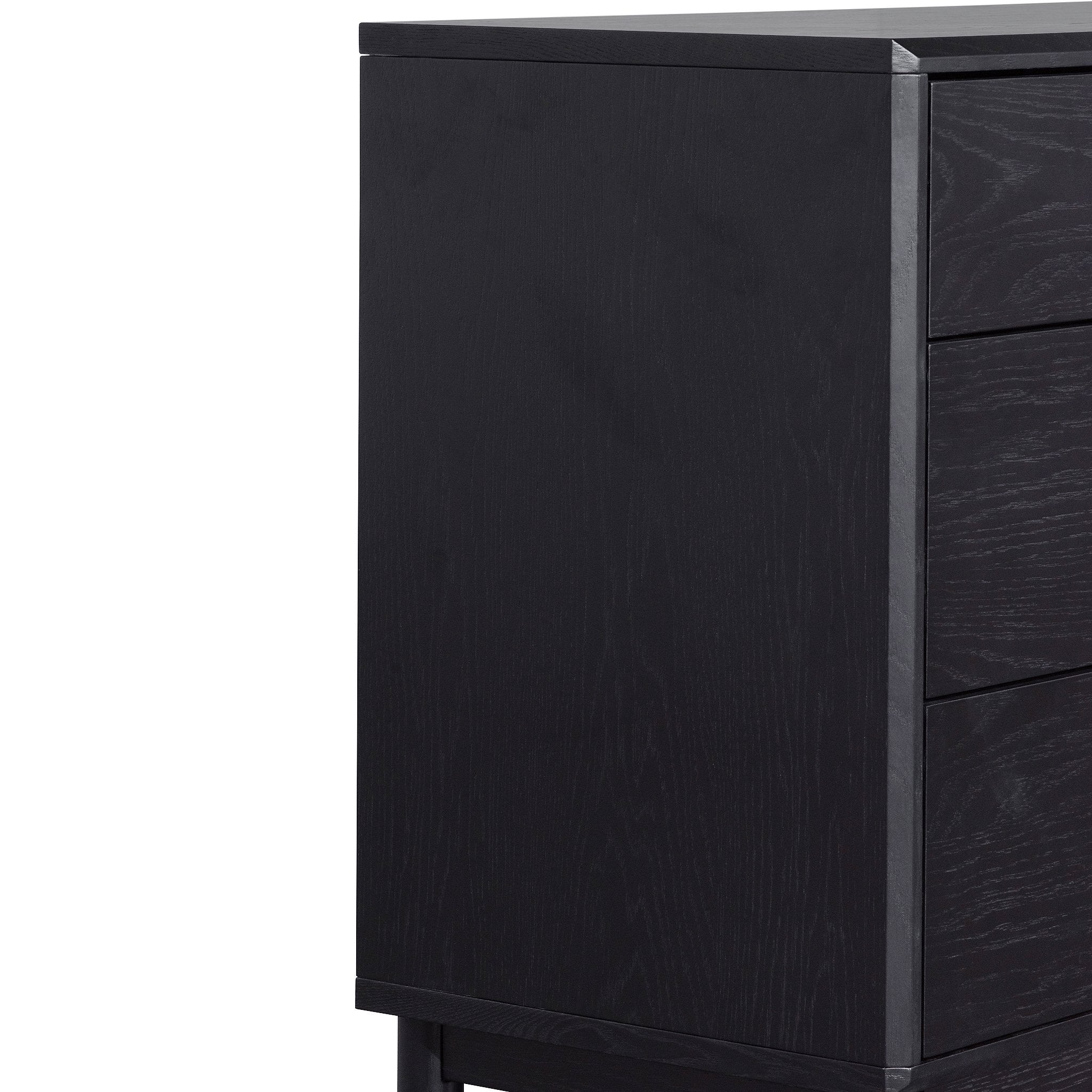 Eloise 3 Drawers Dresser Unit - Black Oak