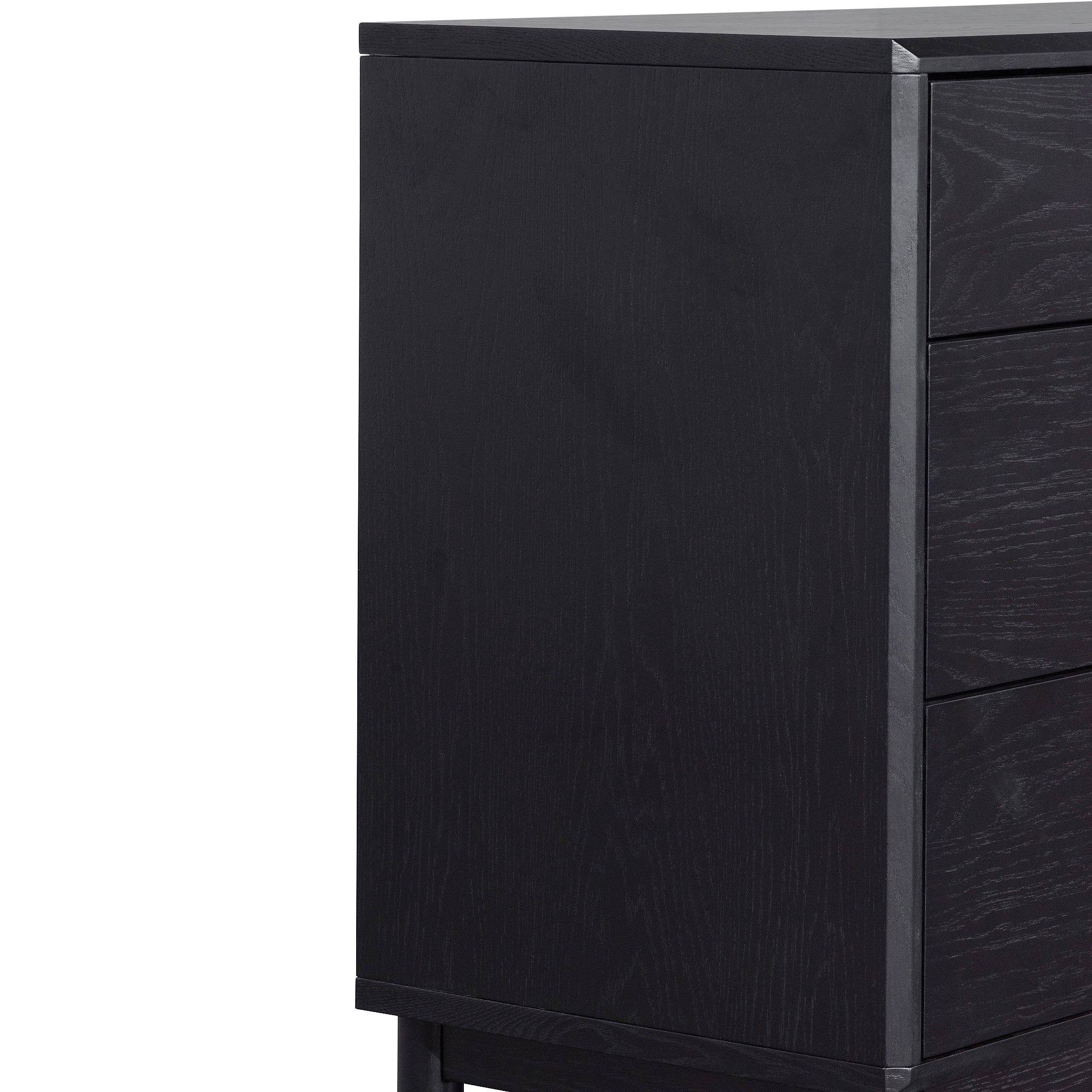 3 Drawers Dresser Unit - Black Oak - image 6