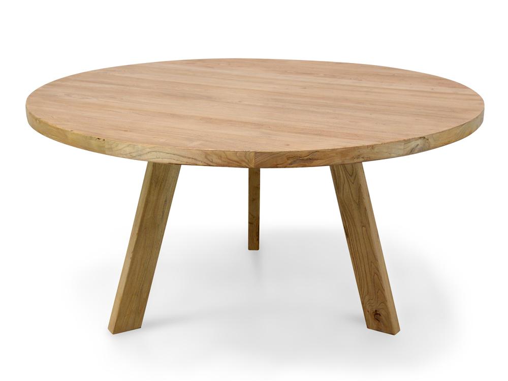 Ethan Reclaimed Elm Wood 1.5m Round Dining Table
