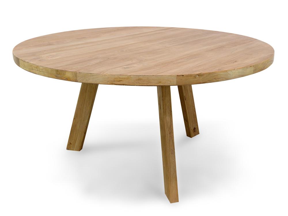 Ethan Reclaimed Elm Wood 1.5m Round Dining Table