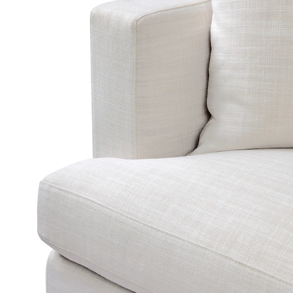 Birkshire Loose Cover 3 Seater Sofa - Off White Linen