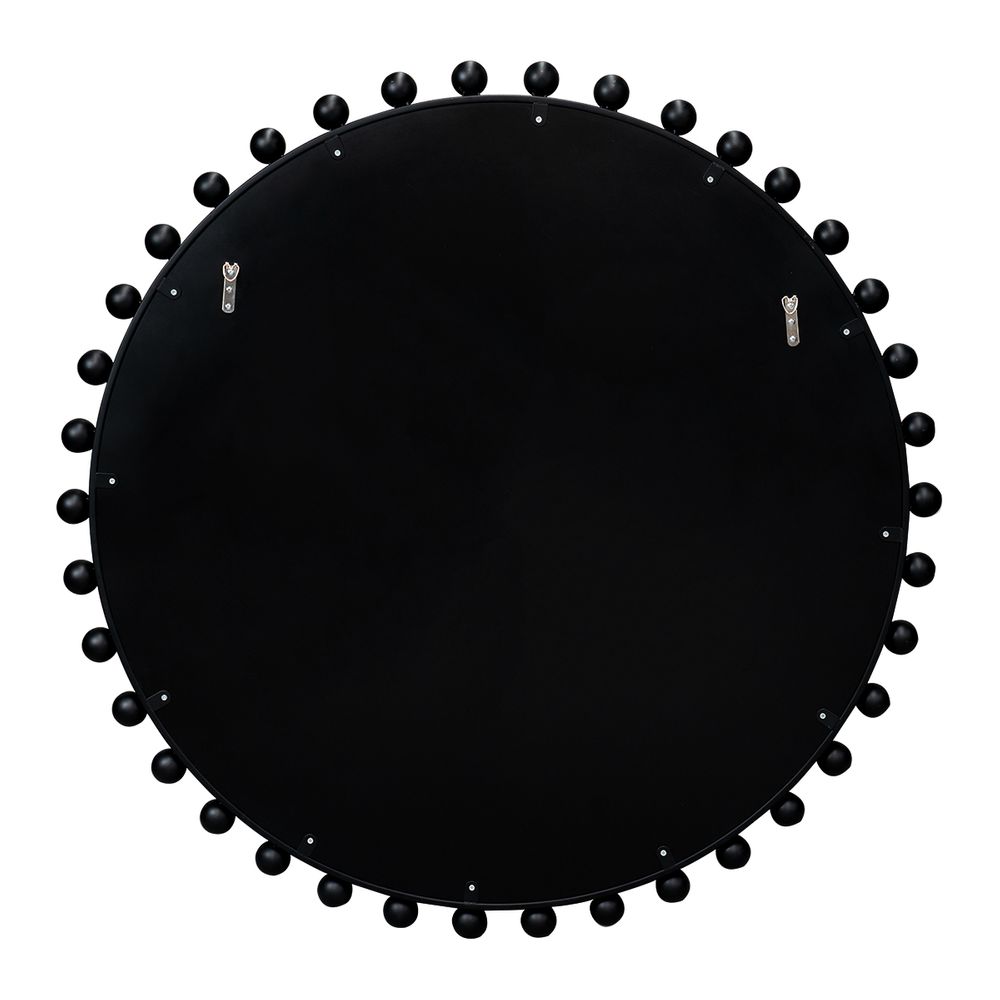 Birchgrove Round Wall Mirror - Black
