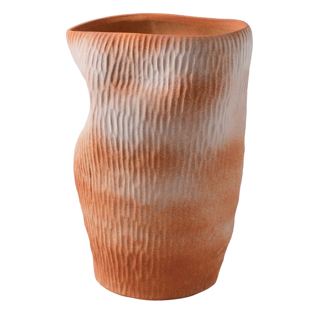 Maeve Porcelain Vase - Large Terracotta