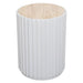 Carter Travertine Side Table - White