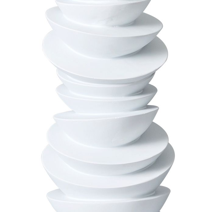 Mendoza Table Lamp - White w Off White Shade