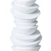 Mendoza Table Lamp - White w Off White Shade