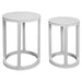 Cadie Nesting Side Tables - White