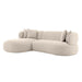 Greenwich Modular 3 Seater Sofa w Left Chaise - Natural Chenille