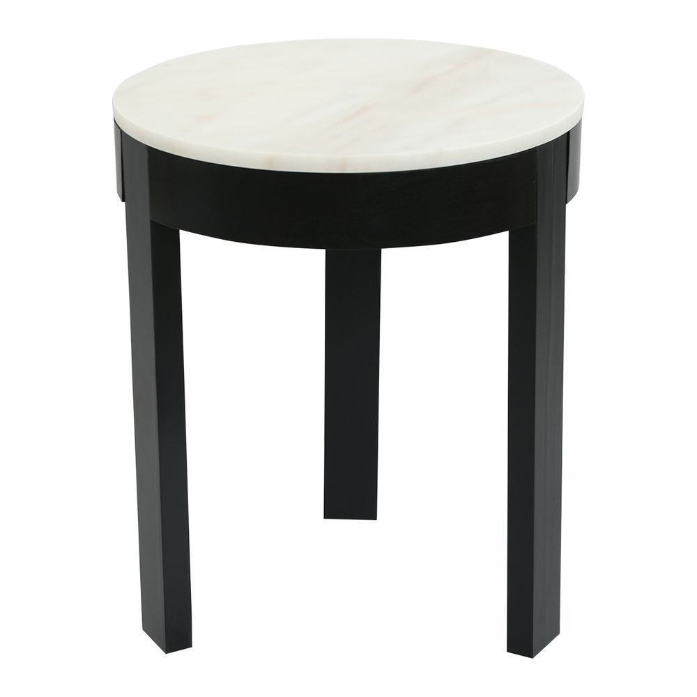 Oliver Marble Side Table - Large Black