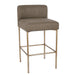 Leon Kitchen Stool - Chocolate Linen