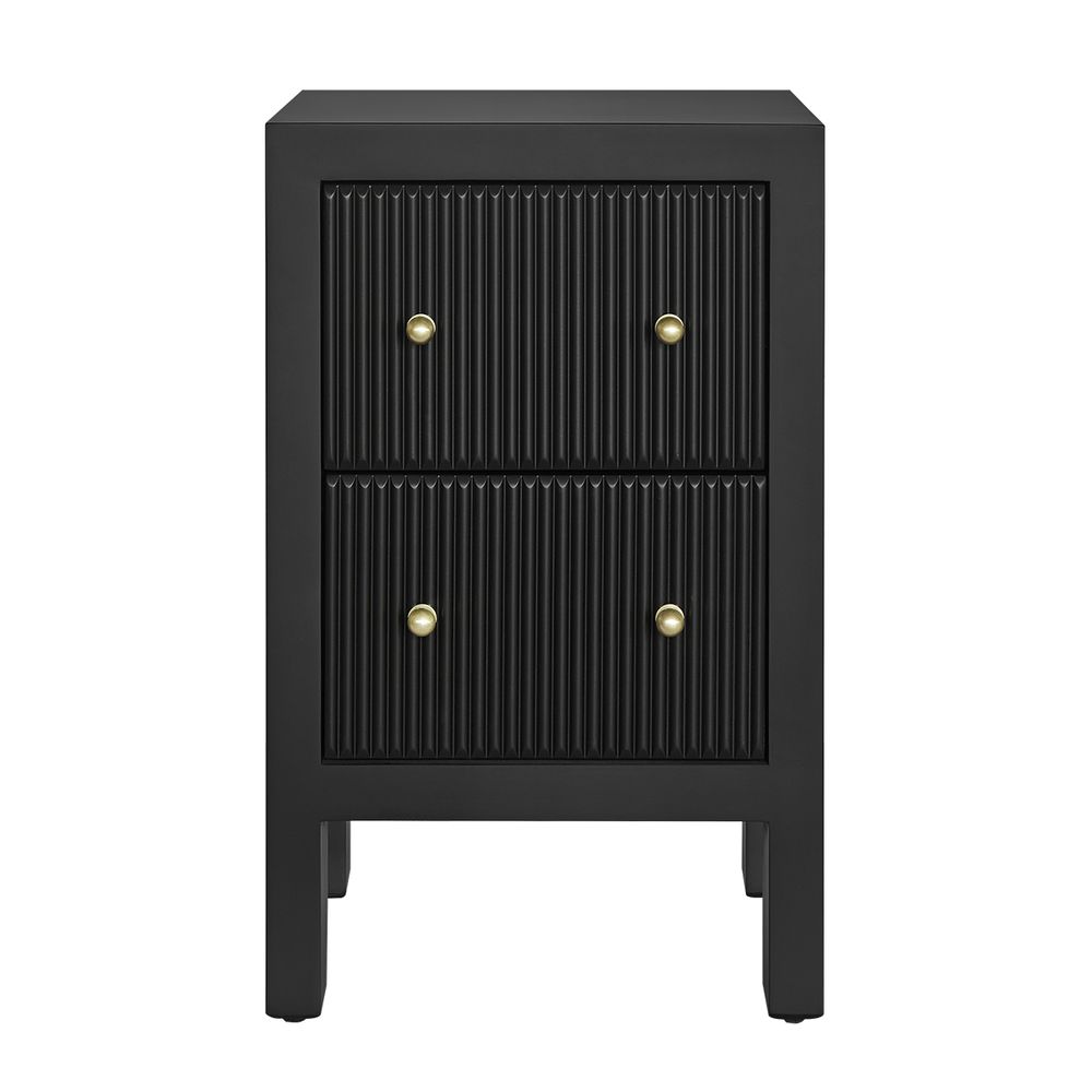 Ariana Bedside Table - Black