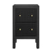 Ariana Bedside Table - Black