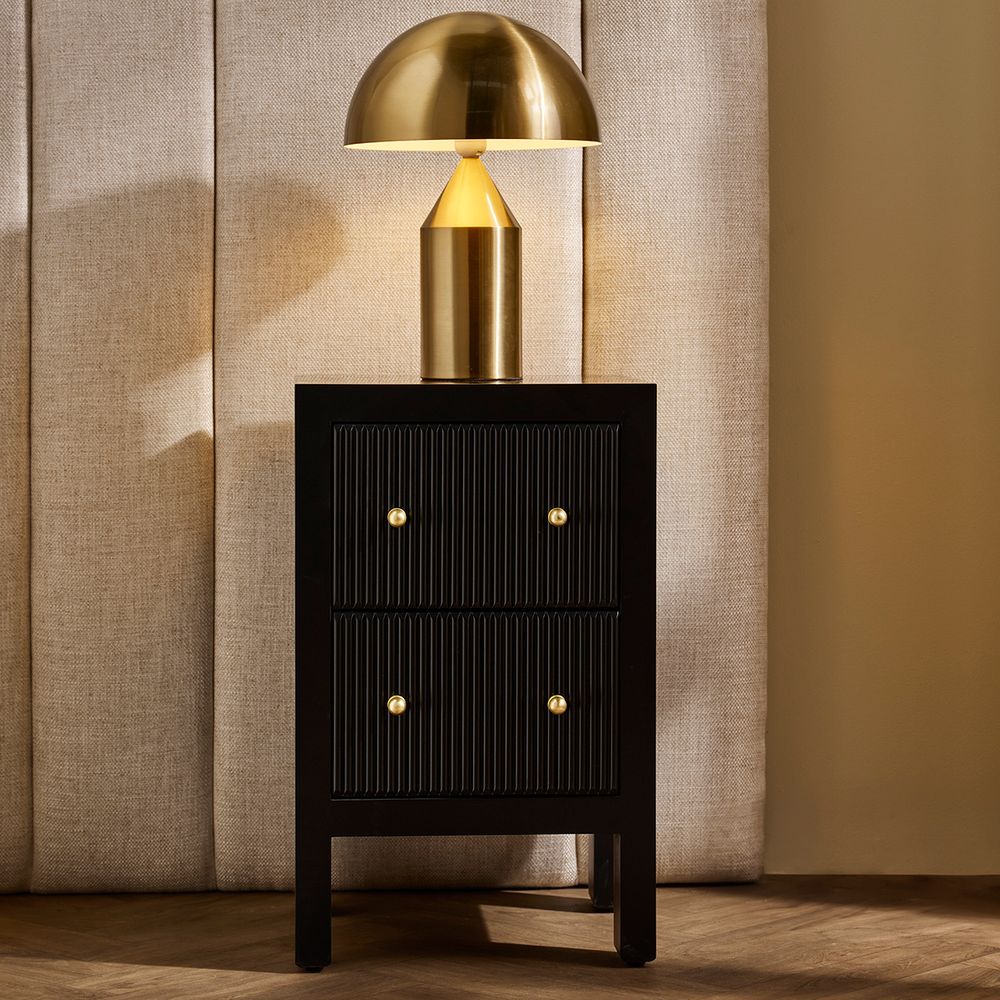 Ariana Bedside Table - Black