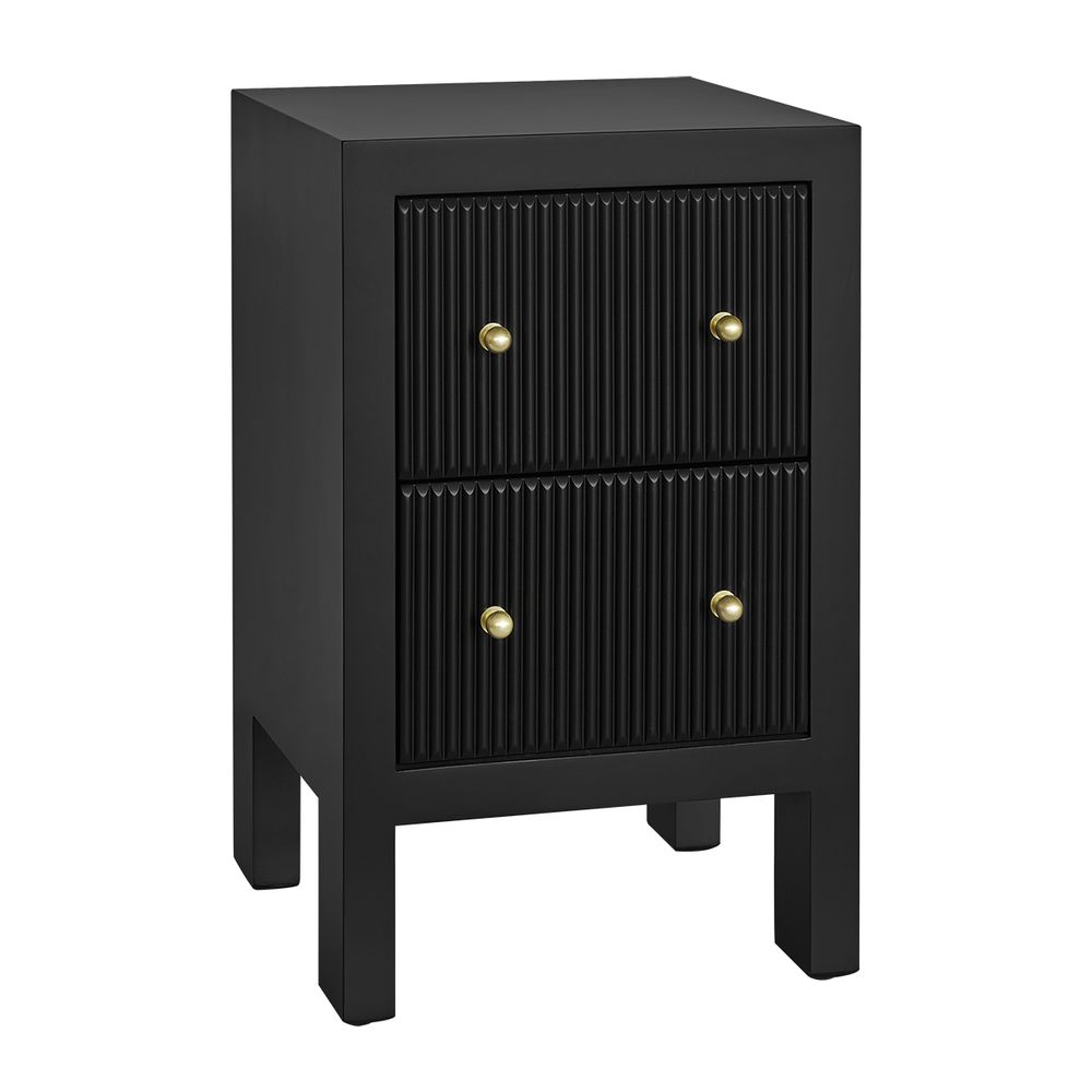 Ariana Bedside Table - Black